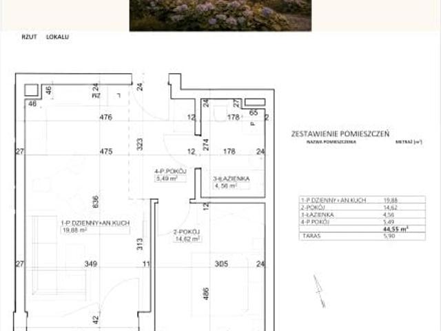 Mieszkanie 44,6m²