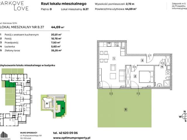 Mieszkanie 44,7m²