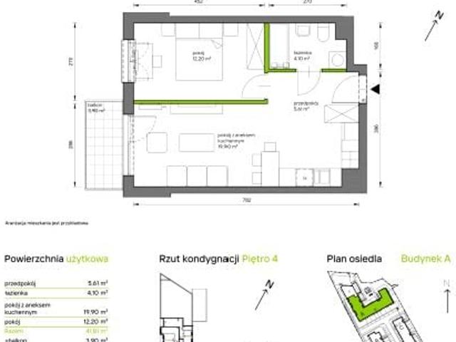 Mieszkanie 41,8m²