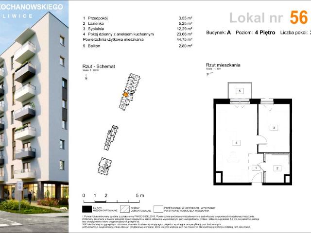 Mieszkanie 45,1m²