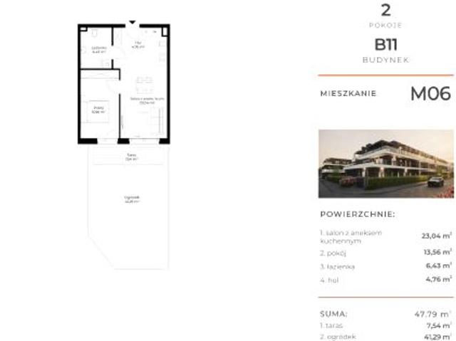 Mieszkanie 47,8m²