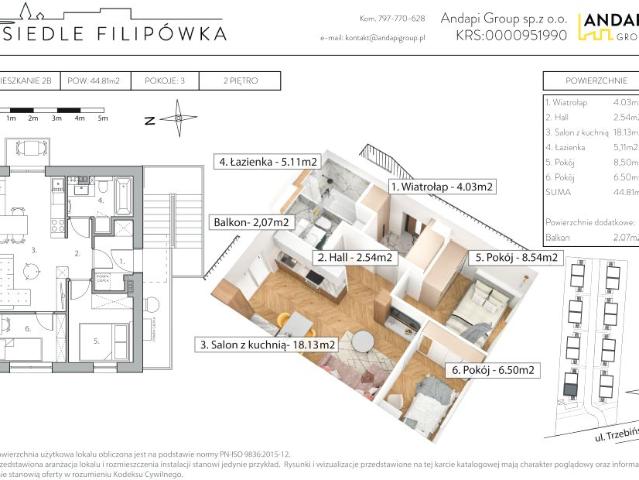 Mieszkanie 44,8m²