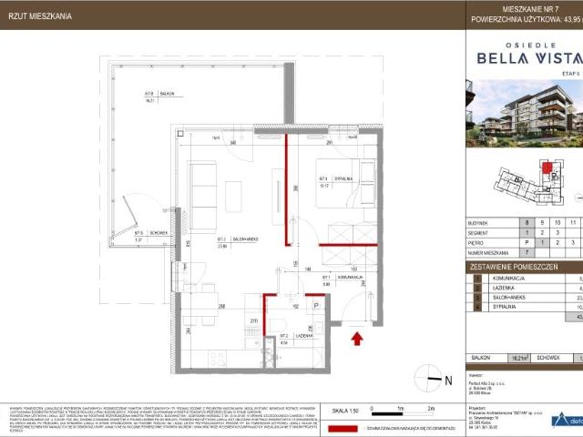Mieszkanie 44m²