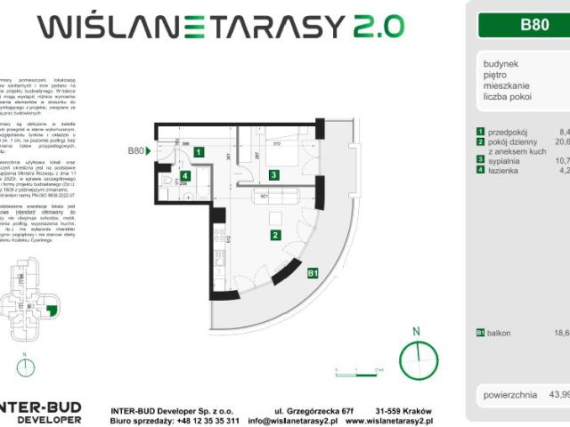 Mieszkanie 44m²