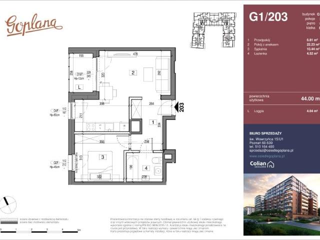 Mieszkanie 44m²