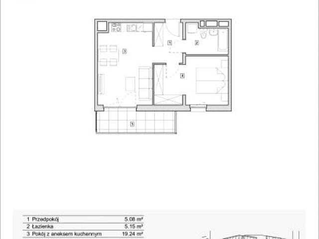 Mieszkanie 44m²