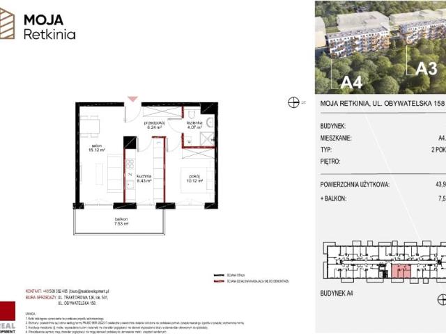 Mieszkanie 44m²