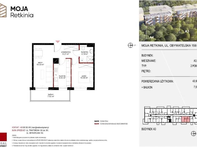 Mieszkanie 44m²