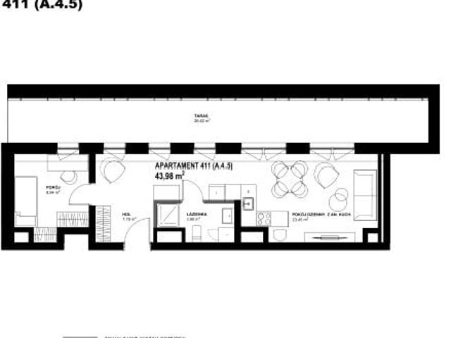Mieszkanie 43,7m²