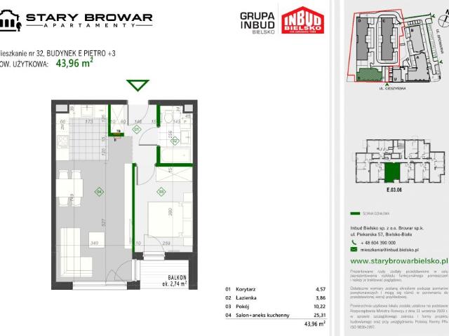 Mieszkanie 44m²