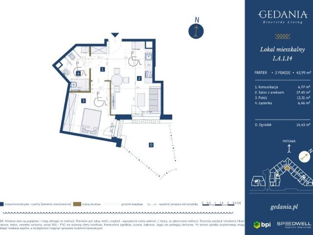 Mieszkanie 44m²