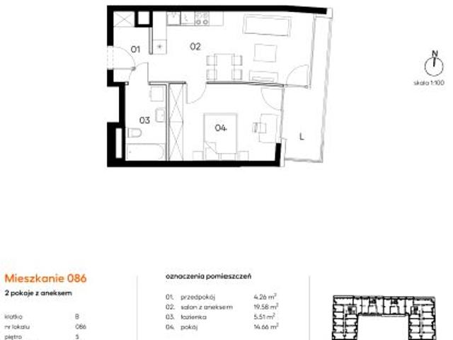 Mieszkanie 44m²
