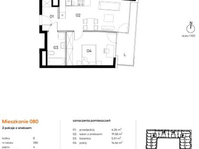 Mieszkanie 44m²