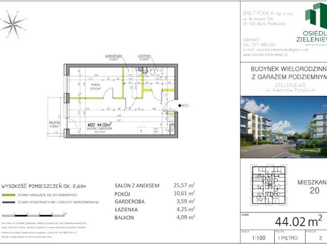 Mieszkanie 44m²