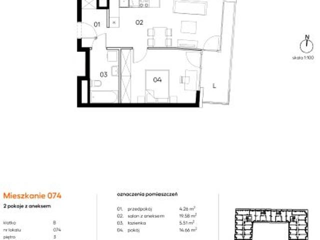 Mieszkanie 44m²