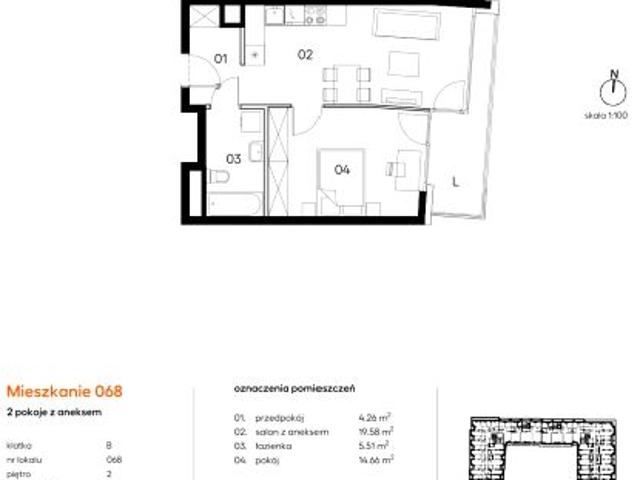 Mieszkanie 44m²