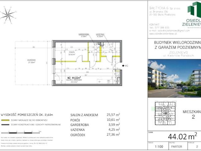 Mieszkanie 44m²