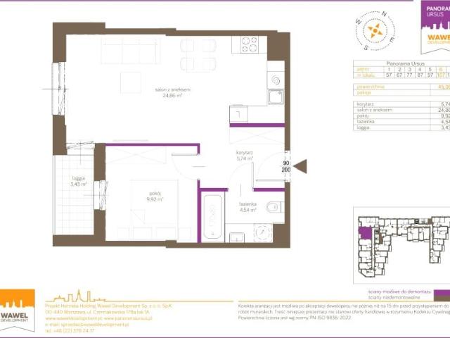 Mieszkanie 45,1m²