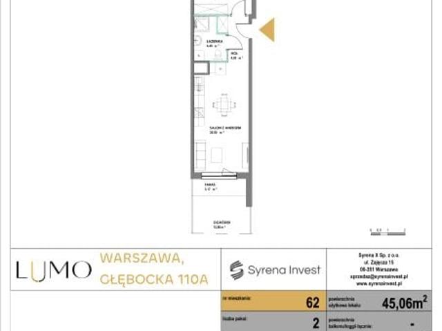 Mieszkanie 45,1m²