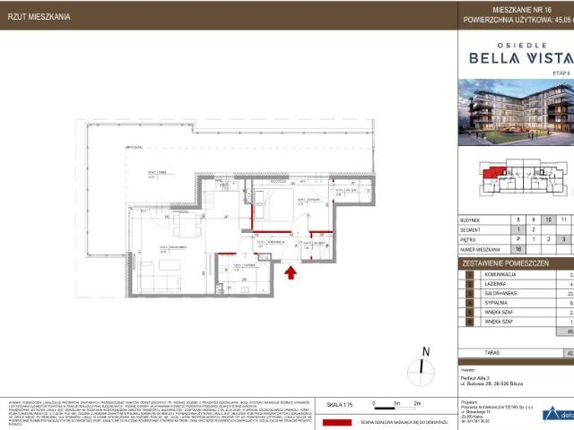 Mieszkanie 45,1m²