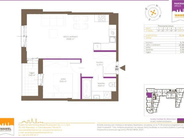 Mieszkanie 45,1m²