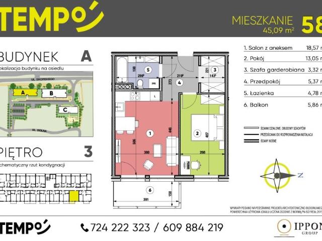 Mieszkanie 45,1m²
