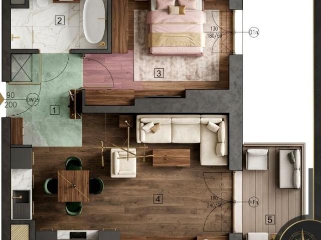 Mieszkanie 45,27 m², Lublin
