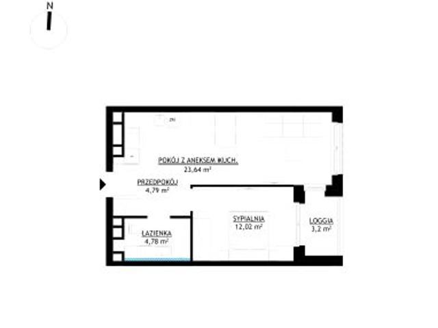 Mieszkanie 45,2m²