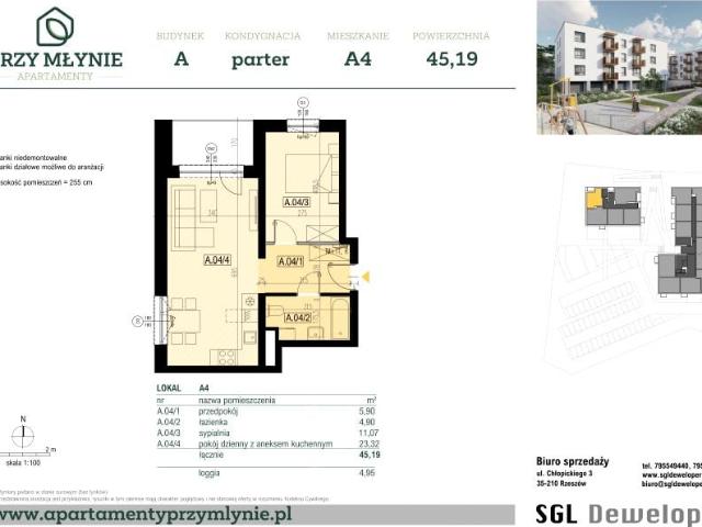 Mieszkanie 45,2m²