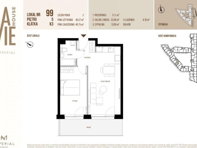 Mieszkanie 45,3m²