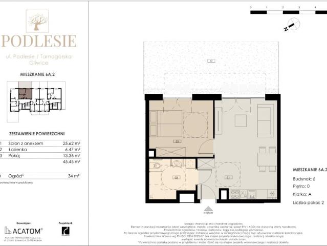 Mieszkanie 45,5m²