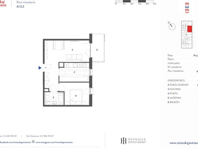 Mieszkanie 45,5m²