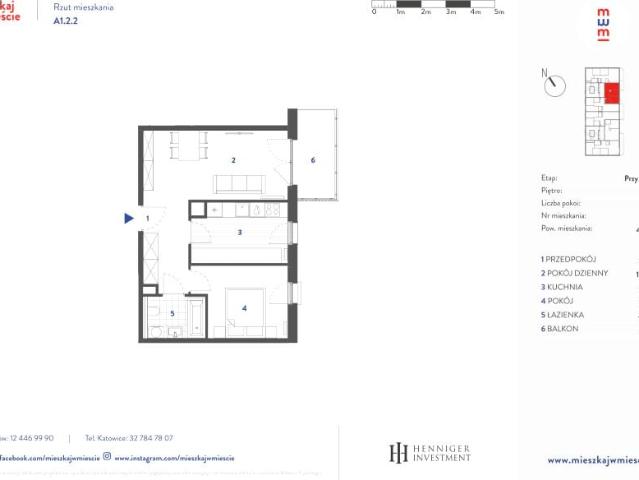Mieszkanie 45,5m²