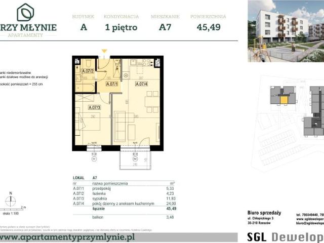 Mieszkanie 45,5m²