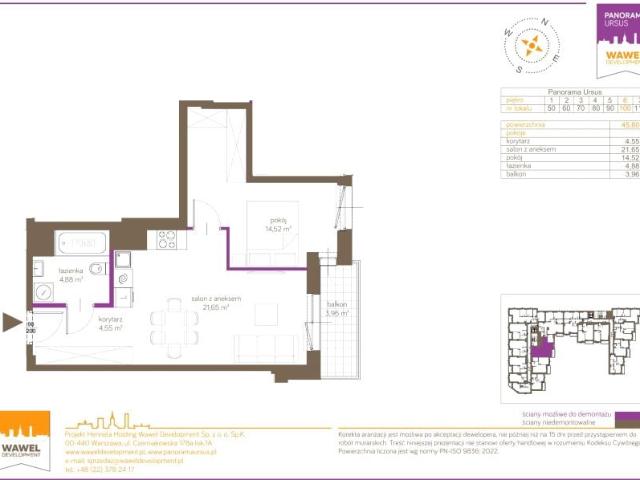 Mieszkanie 45,6m²
