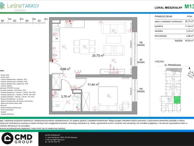 Mieszkanie 45,6m²