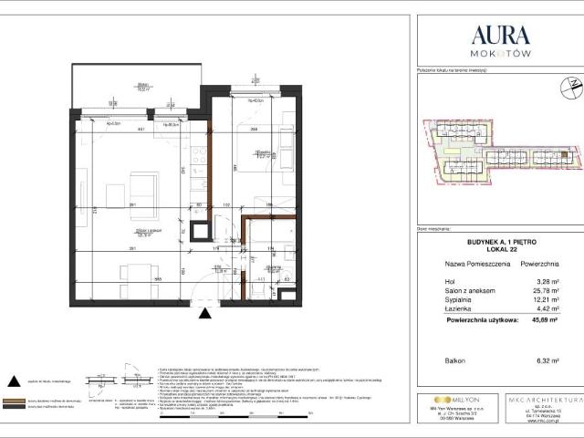 Mieszkanie 45,7m²