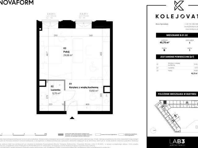 Mieszkanie 45,8m²