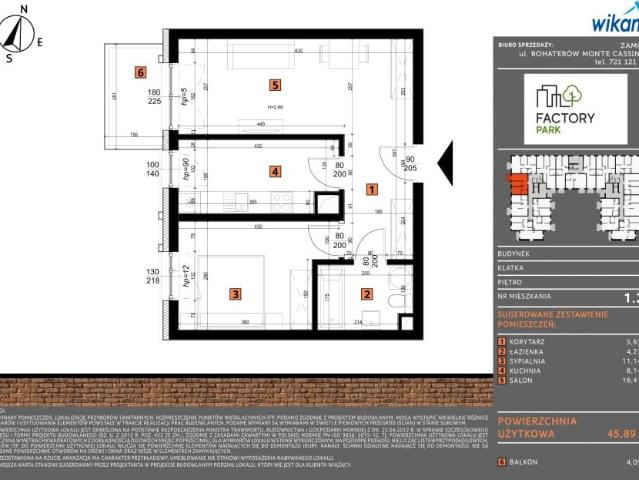 Mieszkanie 45,9m²