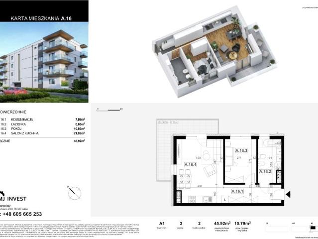 Mieszkanie 45,9m²
