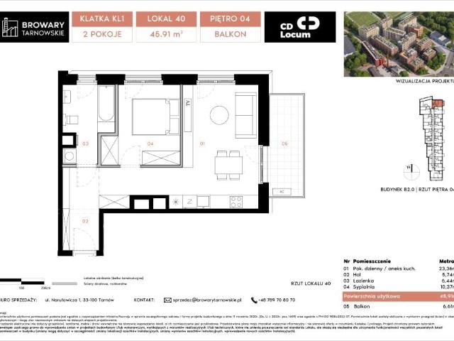 Mieszkanie 45,9m²