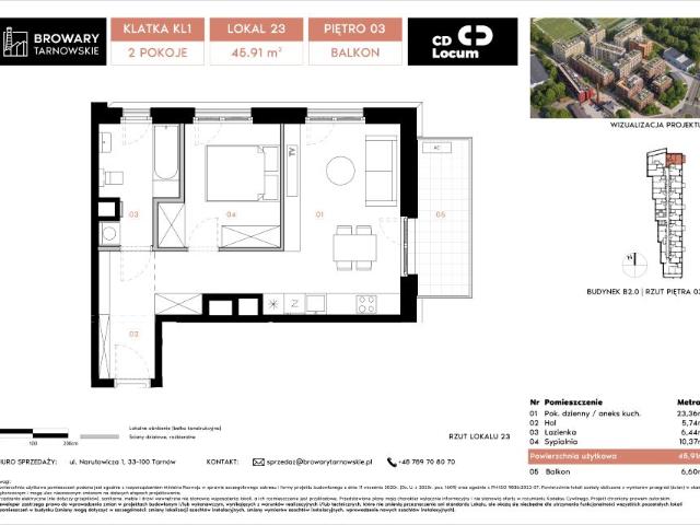 Mieszkanie 45,9m²