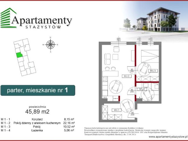 Mieszkanie 45,9m²