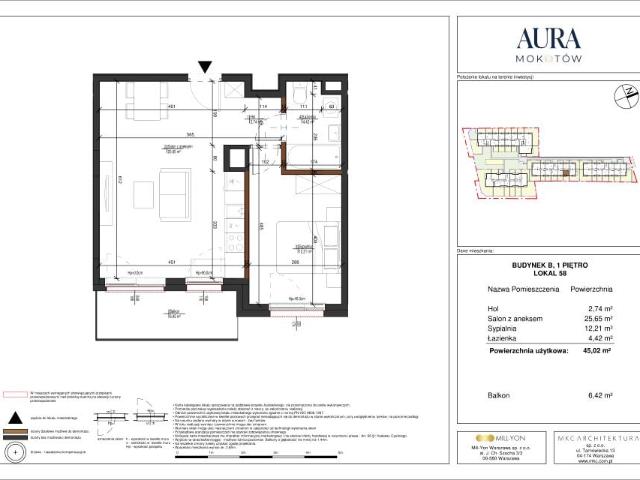 Mieszkanie 45m²