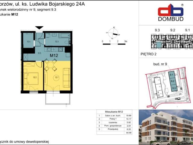 Mieszkanie 45m²