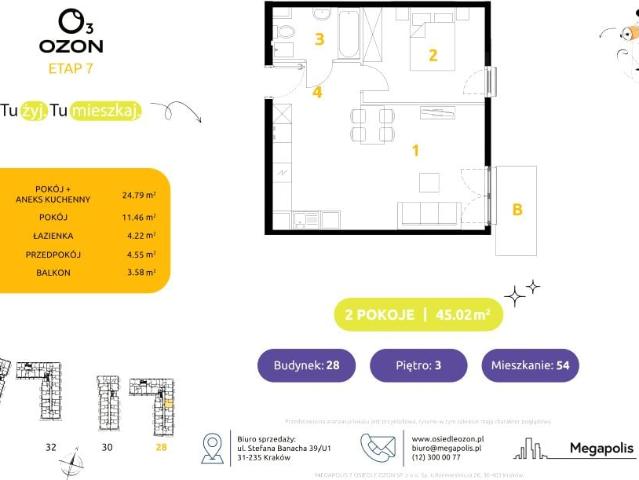 Mieszkanie 45m²