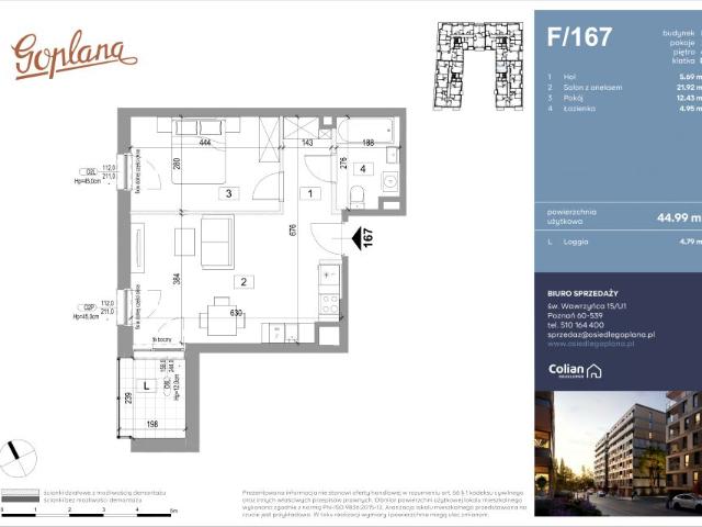 Mieszkanie 45,3m²