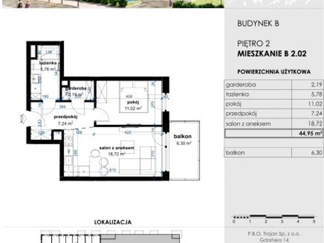 Mieszkanie 45m²