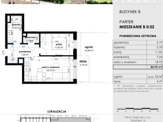 Mieszkanie 45m²