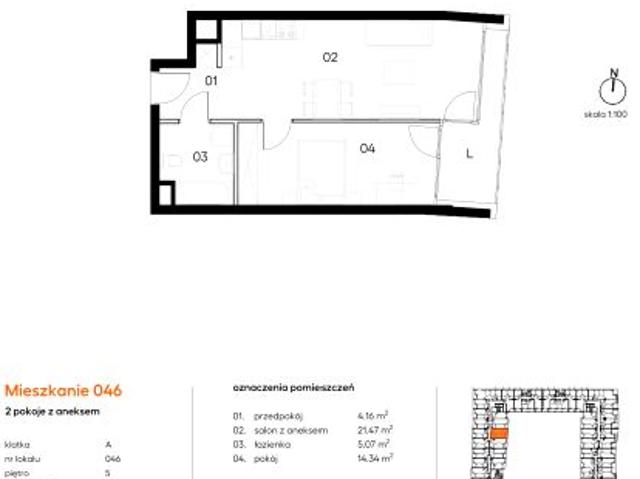 Mieszkanie 45m²